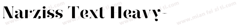 Narziss Text Heavy字体转换